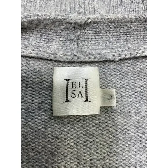 Helsa 'Sanna' Grey Nylon Cardigan Size L - Picture 4 of 5